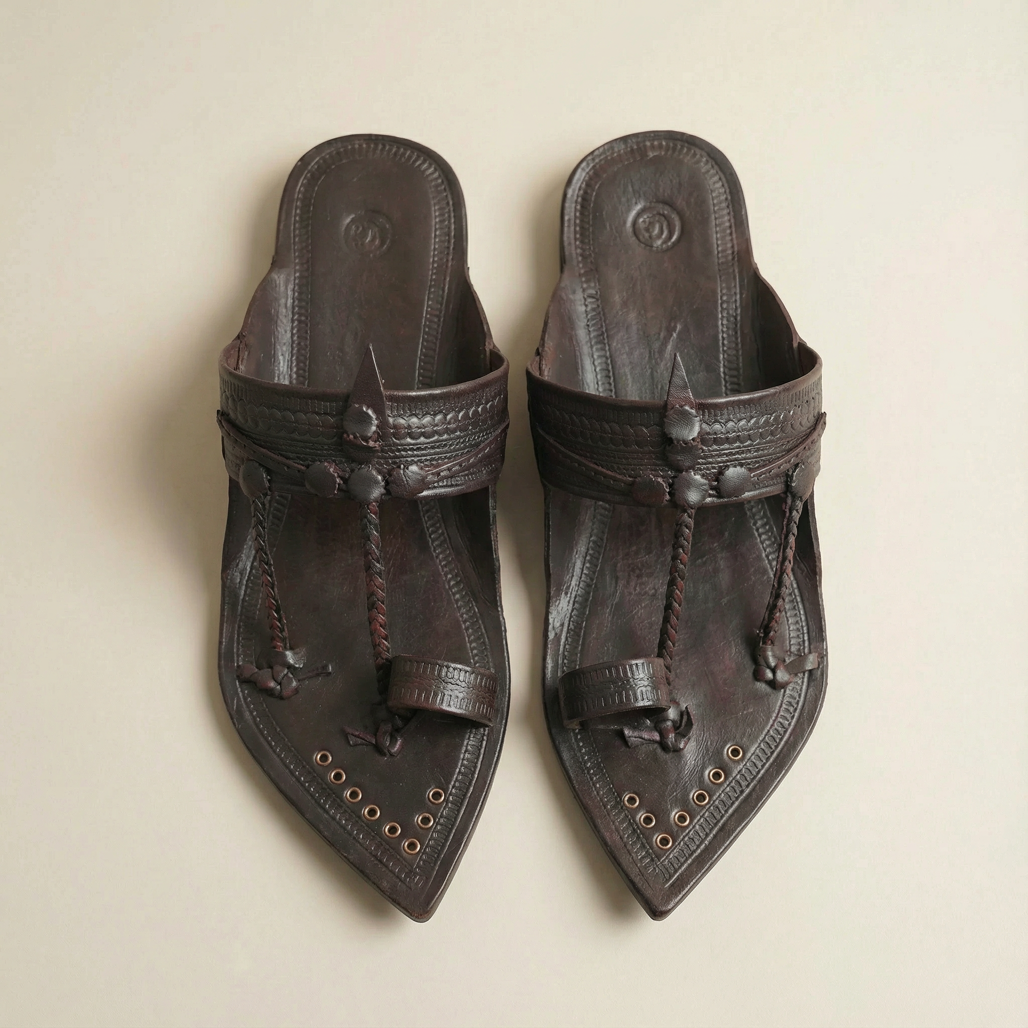 Brown Nokwali Kurundwad Kolhapuri Chappal