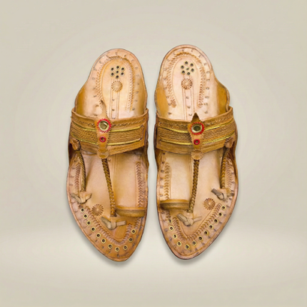Original Amdar Kapshi Kolhapuri Chappal – Handcrafted Rugged Leather Footwear for Men